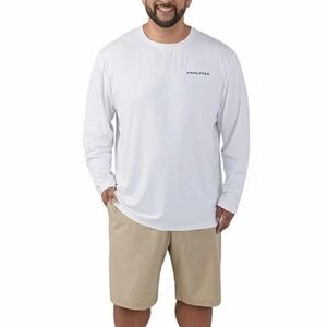Men's Hang Ten Rashguards Switchfoot Long Sleeve Tee Shirt White Size XXL NWT